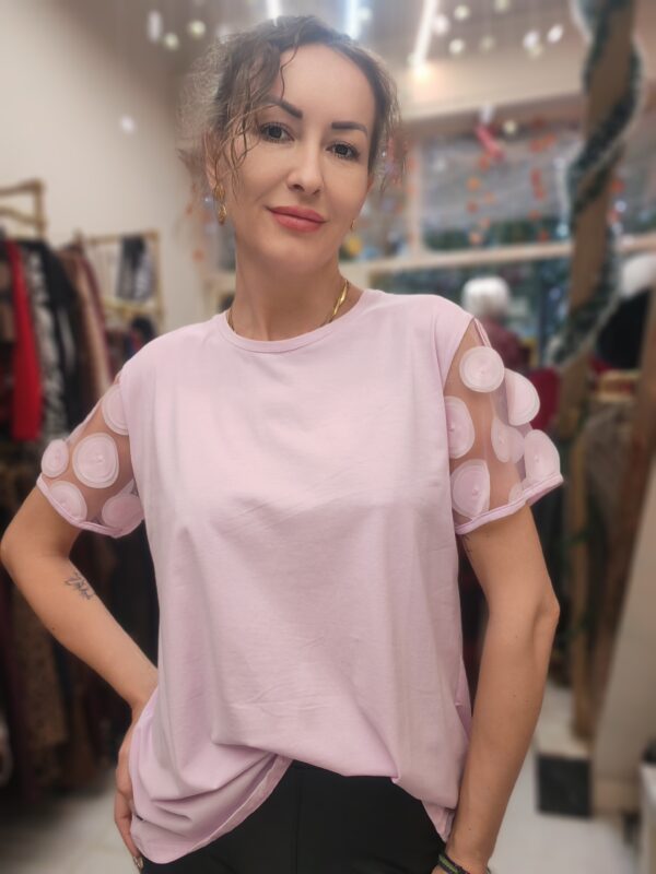 ΜΠΛΟΥΖΑ ΜΕ ΔΙΑΦΑΝΑ ΜΑΝΙΚΙΑ