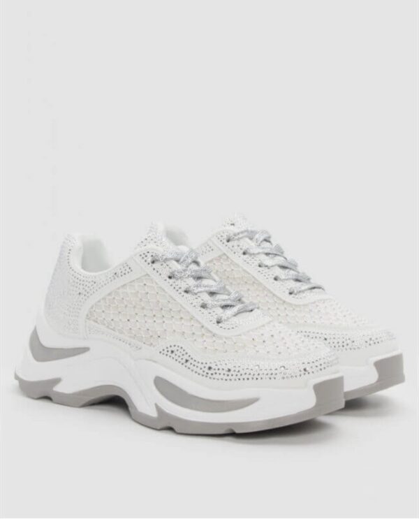 SNEAKERS ΜΕ ΔΙΧΤΥ & ΔΙΑΚΟΣΜΗΤΙΚΑ STRASS