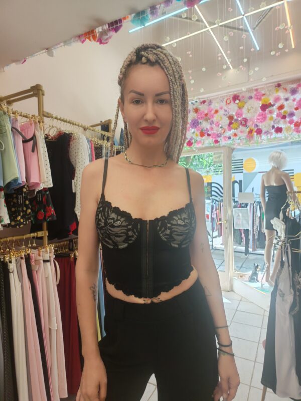 ΜΑΥΡΟ ΔΑΝΤΕΛΩΤΟ BUSTIER